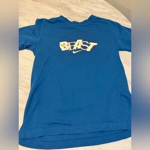 Nike blue cotton tshirt Beast size youth medium